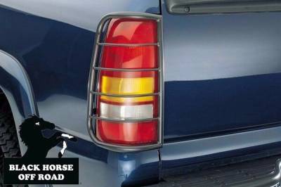 Black Horse Off Road - Tail Light Guards-Semi-Glossy-Black-Suburban 1500/Tahoe/Yukon XL/Yukon|Black Horse Off Road