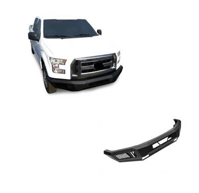 Black Horse Off Road - Armour Heavy Duty Front Bumper-Matte Black-2018-2020 Ford F-150|Black Horse Off Road