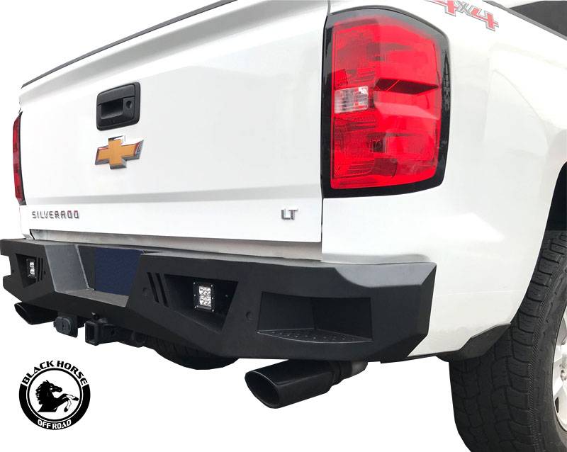 WFLNHB Chrome Rear Bumper – Chevy Silverado / GMC Sierra 1500 2007-2013 – W/ Sensor Holes & Hardware