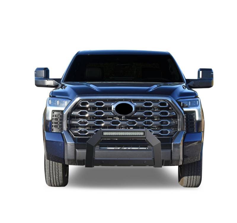 Black Horse Armour Bull Bar No skid plate Matte Black fit 20222023 Toyota Tundra