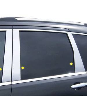 GLOSSY BLACK PILLAR Posts Overlay Trim Piano Black For Jeep 2024 Grand Cherokee 2005-2010 Includes 10PCS