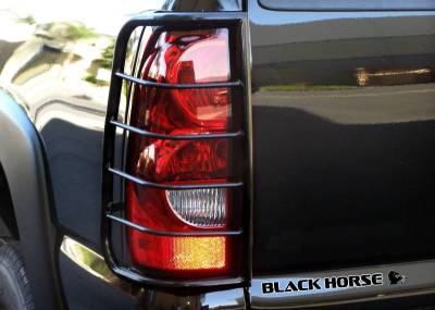 Black Horse Off Road - Tail Light Guards-Semi-Glossy-Black-Suburban 1500/Tahoe/Yukon XL/Yukon|Black Horse Off Road
