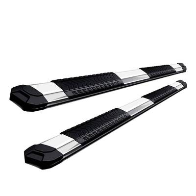 Black Horse Off Road - E | Running Boards | Stainless Steel | RN-GMSIL-85-19