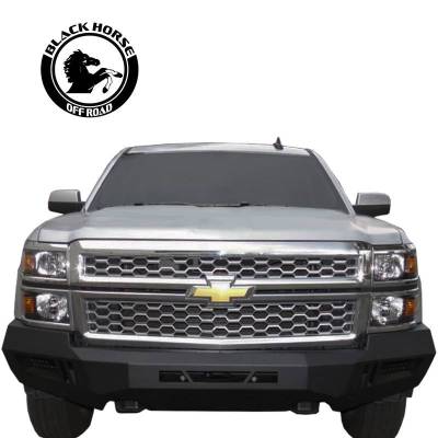 Black Horse Off Road - B | Armour Front Bumper | Black | AFB-SI14