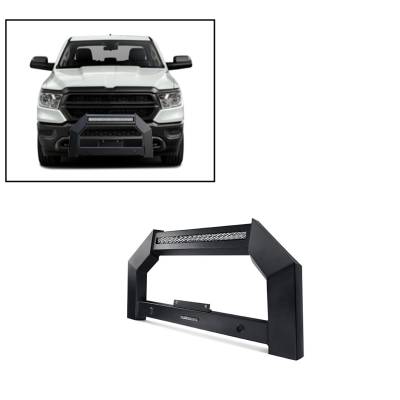 Black Horse Off Road - A | Armour LED Bull Bar | Matte Black | AB-DO11 | With 20in LED Light Bar