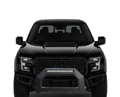 Black Horse Off Road - A | Armour LED Bull Bar | Matte Black | AB-FO10 | With 20in LED Light Bar