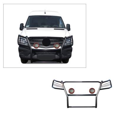 Black Horse Off Road - D| Grille Guard Kit | Black | 17D502MA-PLFR