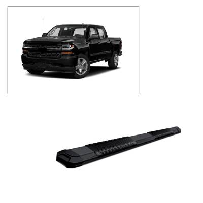 Black Horse Off Road - E | Cutlass Running Boards | Cold- Rolled Steel | Crew Cab