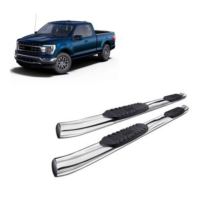 Black Horse Off Road - F | Extreme Side Steps | Stainless Steel | Super Cab |   9BFRSBSS5OV-BN