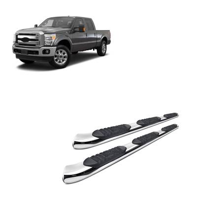 Black Horse Off Road - F | Extreme Wheel-to-Wheel Side Steps | Stainless Steel