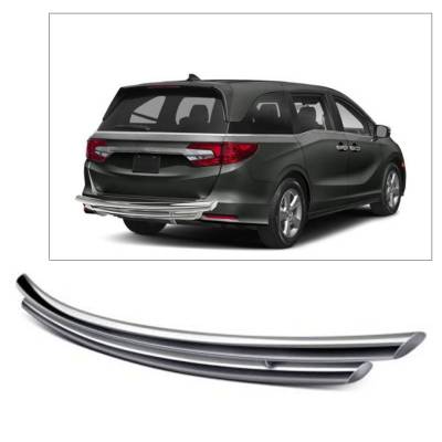 Black Horse Off Road - G | Rear Bumper Guard | Stainless Steel | Double Layer | CRDL-HOH704S