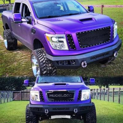 Armour Heavy Duty Front Bumper Kit | Matte Black | AFB-NITI-KIT