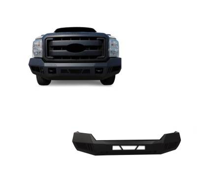 Black Horse Off Road - Armour Heavy Duty Front Bumper-Matte Black-2011-2016 Ford F-250 Super Duty/2011-2016 Ford F-350 Super Duty|Black Horse Off Road