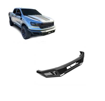 Black Horse Off Road - Armour Heavy Duty Front Bumper-Matte Black-2019-2023 Ford Ranger|Black Horse Off Road