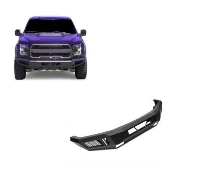 Black Horse Off Road - Armour Heavy Duty Front Bumper-Matte Black-2017-2020 Ford F-150|Black Horse Off Road
