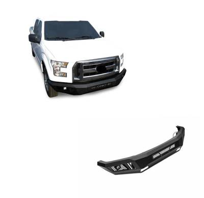 Black Horse Off Road - Armour Heavy Duty Front Bumper Kit-Matte Black-2018-2020 Ford F-150|Black Horse Off Road