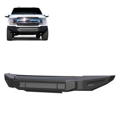 Black Horse Off Road - Armour II Heavy Duty Modular Front Bumper-Bumper Only-Matte Black-2018-2020 Ford F-150|Black Horse Off Road