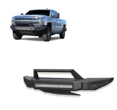 Black Horse Off Road - Armour II Heavy Duty Modular Front Bumper Kit-Matte Black-Ford Expedition/Ford F-150/Ford F-150 Lightning/Lincoln Navigator|Black Horse Off Road