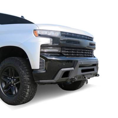 Black Horse Off Road - Armour III Heavy Duty Front Winch Bumper-Textured Black-2019-2021 Chevrolet Silverado 1500/2022-2022 Chevrolet Silverado 1500 LTD|Black Horse Off Road