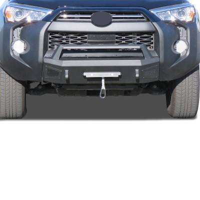 Black Horse Off Road - Armour III Heavy Duty Front Winch Bumper-Textured Black-2014-2023 Toyota 4Runner|Black Horse Off Road