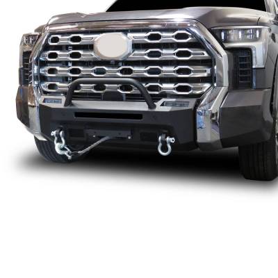 Black Horse Off Road - Armour III Heavy Duty Front Winch Bumper-Textured Black-2022-2024 Toyota Tundra|Black Horse Off Road
