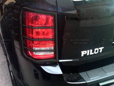 Black Horse Off Road - Tail Light Guards-Black-2009-2015 Honda Pilot|Black Horse Off Road