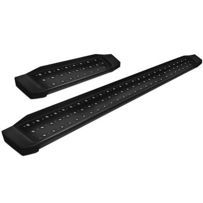 Black Horse Off Road - SPARTAN Running Boards-Black-2003-2014 Chevrolet Express 1500/2003-2025 Chevrolet Express 2500|3500/2009-2025 Chevrolet Express 4500/2003-2014 GMC Savana 1500/2003-2025 GMC Savana 2500|3500/2009-2025 GMC Savana 4500|Black Horse Off Road