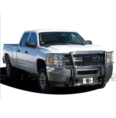 Black Horse Off Road - Grille Guard-Stainless Steel-2014-2018 Chevrolet Silverado 1500|Black Horse Off Road