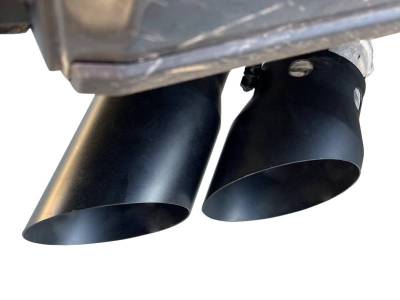 Black Horse Off Road - Muffler Tip-Matte Black-2008-2024 Ford F-250 Super Duty/2008-2024 Ford F-350 Super Duty/2008-2024 Ford F-450 Super Duty/2011-2024 Ford F-250 Super Duty/2011-2024 Ford F-350 Super Duty/2011-2024 Ford F-450 Super Duty|Black Horse Off Road