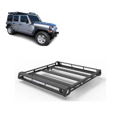 Black Horse Off Road - TRAVELER Roof Ladder Rack-Black-2018-2024 Jeep Wrangler|Black Horse Off Road