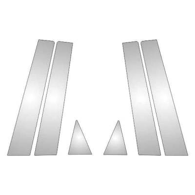Black Horse Off Road - Pillar Post Trims-Chrome-1998-2002 Mazda 626|Black Horse Off Road