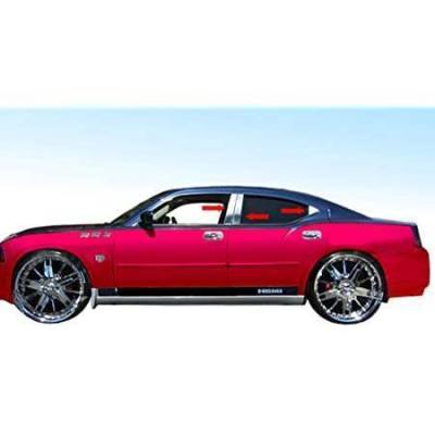Black Horse Off Road - Pillar Post Trims-Chrome-2008-2010 Dodge Charger|Black Horse Off Road