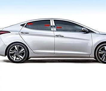 Black Horse Off Road - Pillar Post Trims-Chrome-2011-2016 Hyundai Elantra|Black Horse Off Road