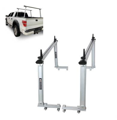 Black Horse Off Road - SUMMIT Commercial Ladder Bed Rack-Silver-Trucks|Black Horse Off Road