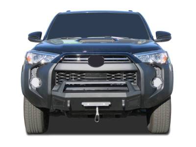 Black Horse Off Road - ARMOUR III Heavy Duty Front Winch Bumper-Textured Black-2014-2024 Toyota 4Runner|Black Horse Off Road