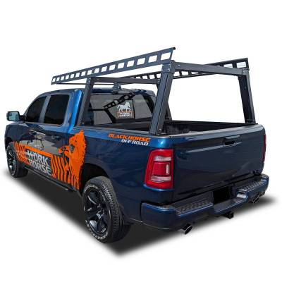 Black Horse Off Road - Base K2 Over Cab Rack-Black-3/4-ton trucks with 8ft bed length|Black Horse off Road