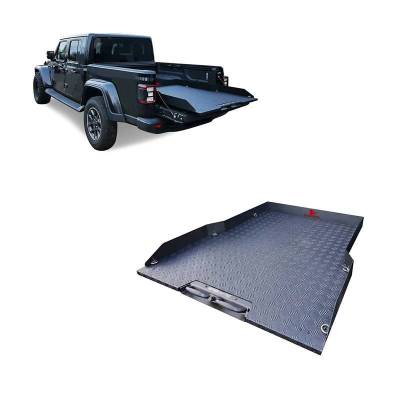 Black Horse Off Road - Slide Tray-Textured Black-Toyota Tacoma/Chevrolet Colorado/Ford Ranger/Nissan Frontier/Jeep Gladiator|Black Horse Off Road