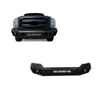 Black Horse Off Road - ARMOUR Heavy Duty Front Bumper Kit-Matte Black-2011-2016 Ford F-250 Super Duty/2011-2016 Ford F-350 Super Duty|Black Horse Off Road