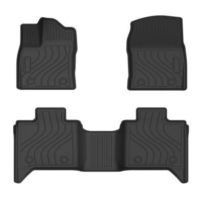 Black Horse Off Road - Black Horse TOTALINER 3.5mm Heavy Duty TPE Anti-skid Floor Mat Rug Liner fits 2022-2025 Toyota Tundra