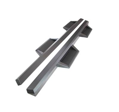 Black Horse Off Road - IMPACT Heavy Duty Drop Side Steps-Black-2015-2023 Ford F-150 Super Cab|Black Horse Off Road