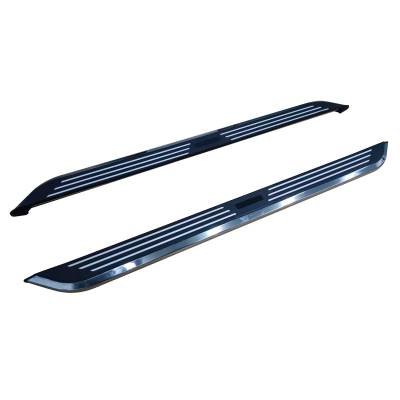 Black Horse Off Road - PINNACLE  Running Boards-Black & Silver-2024-2024 Toyota Grand Highlander|Black Horse Off Road