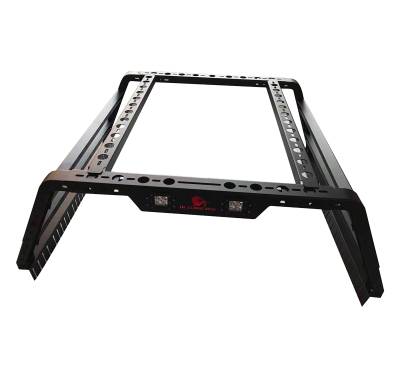 Black Horse Off Road - TRAVELER OVERLAND UTILITY Bed Rack-Black-Midsize- Half Ton- Three Quarter Ton Trucks-800 Lbs Capacity|Black Horse Off Road