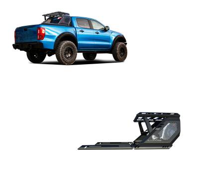 Black Horse Off Road - VIGOR Roll Bar W/ Vigor Basket-Black-2005-2024 Toyota Tacoma|Black Horse Off Road