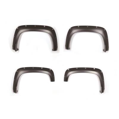 Black Horse Off Road - FENDER FLARES RIVETED Style-Black-2020-2023 Chevrolet Silverado 2500HD/3500HD|Black Horse Off Road