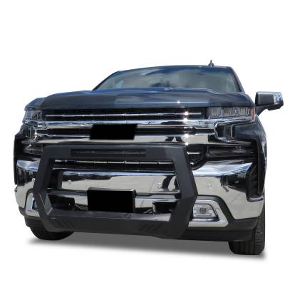 Black Horse Off Road - Rover Bull Bar-Matte Black-2019-2025-Chevrolet Silverado 1500/Silverado 1500 LTD | Black Horse Off Road
