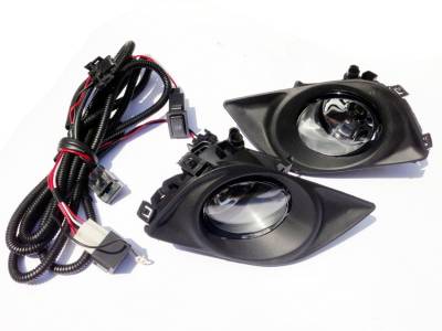 Black Horse Off Road - OEM Replica Fog Light-Clear Plastic-2013-2015 Nissan Altima