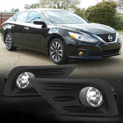 Black Horse Off Road - OEM Replica Fog Light-Clear Plastic-2016-2017 Nissan Altima