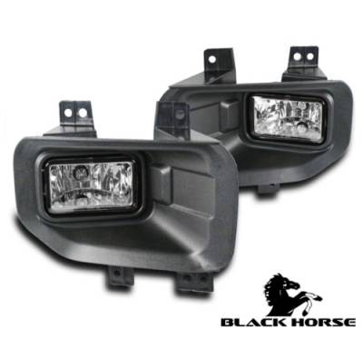 Black Horse Off Road - OEM Replica Fog Light-Clear Plastic-2015-2016 Ford F-150