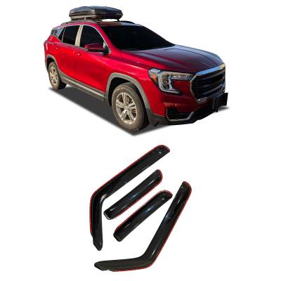 Black Horse Off Road - Black Horse Off Road [BHOR] |In Channel Rain Guard/Wind Deflectors|2023-2025 Honda CR-V|Smoke,4Pcs|#1494331IN
