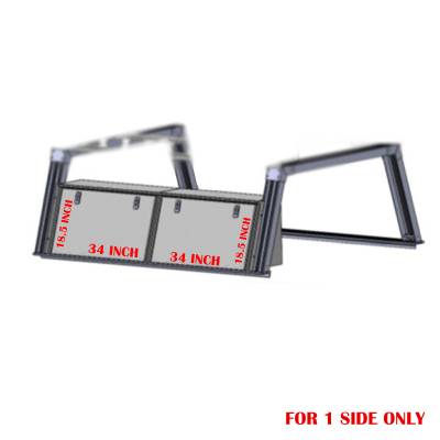 Black Horse Off Road - Base K2 Rack for All 1/2 Ton and 3/4 Ton Trucks with 6.5 Foot Bed|Black Horse Off Road